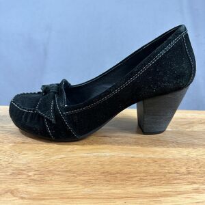 Nurture Mule Clogs Women's Size 9 Black Suede Comfort Slip On Shoes
